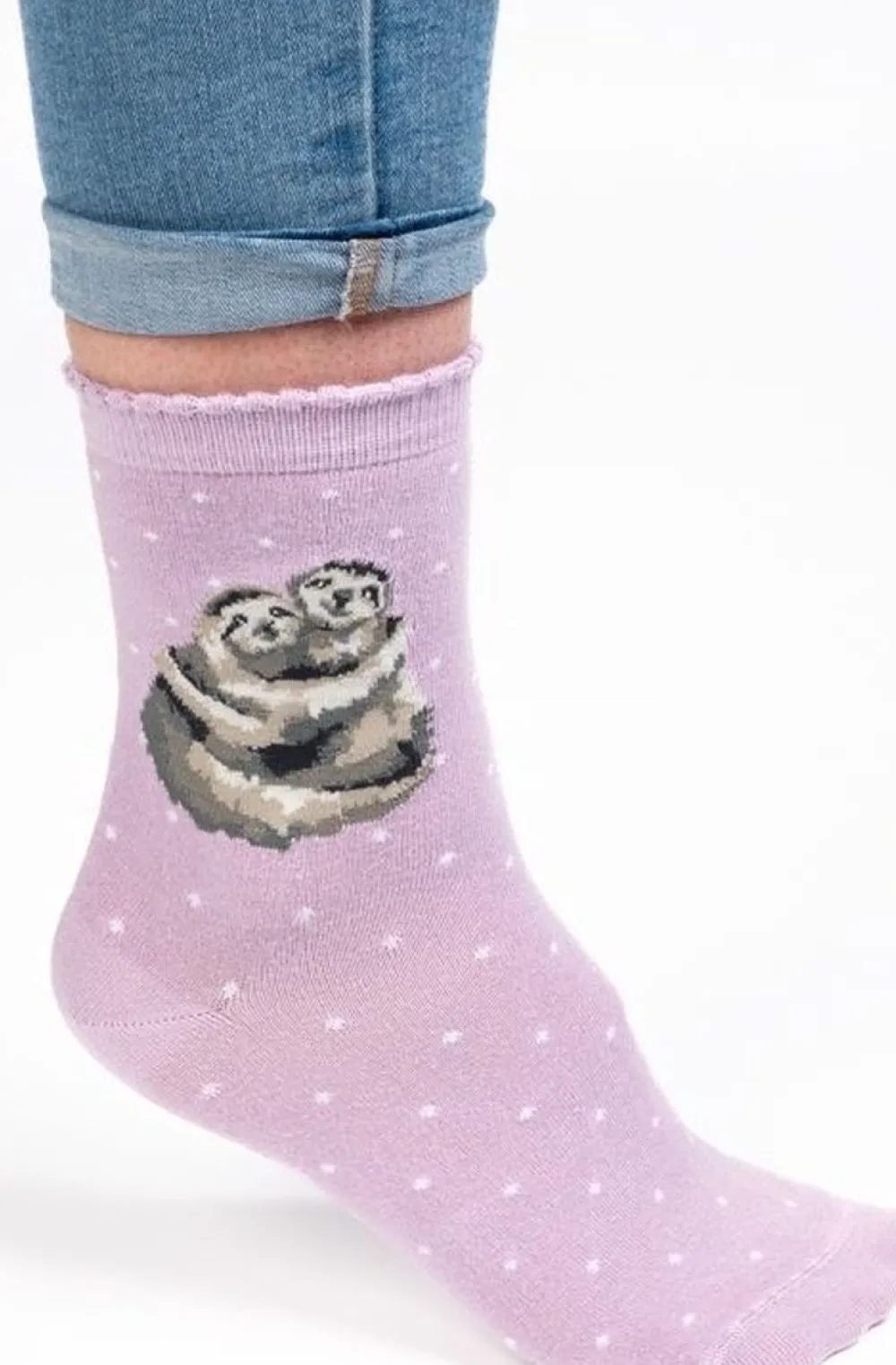 Wrendale Designs Sok Luiaard Little Card Big Hug