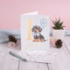 Wrendale Designs Wenskaart A Pawsome Day - 1st Birthday (Boy)