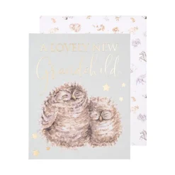 Wrendale Designs Wenskaart Words of Wisdom - A Lovely New Grandchild