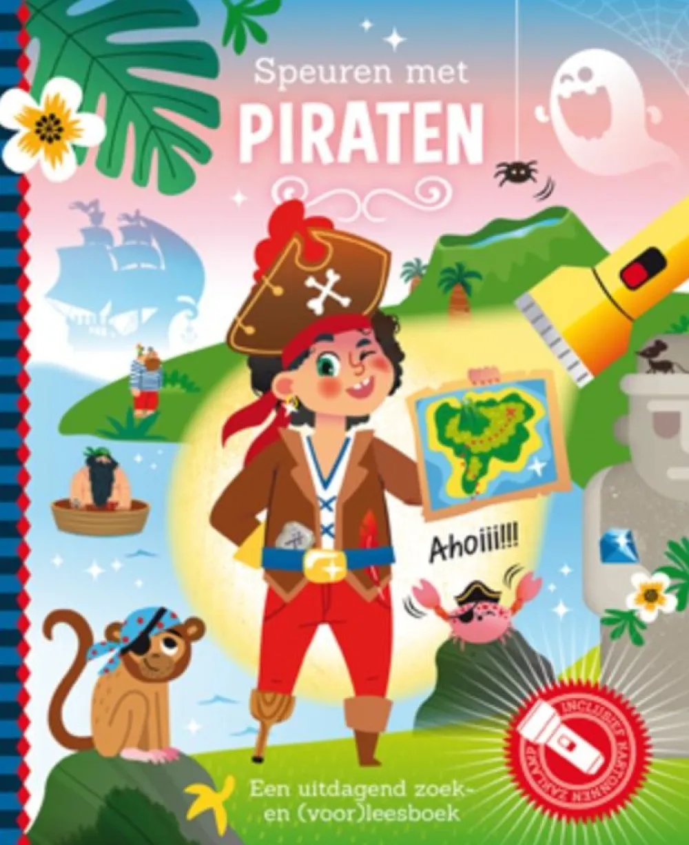 De Lantaarn Zaklampboek Speuren met piraten