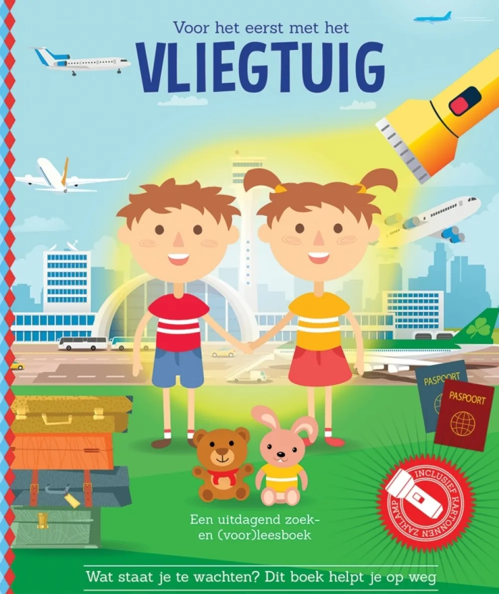 De Lantaarn Zaklampboek Voor het eerst met het vliegtuig