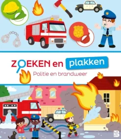 Ballon Kids Zoeken en plakken Politie en Brandweer